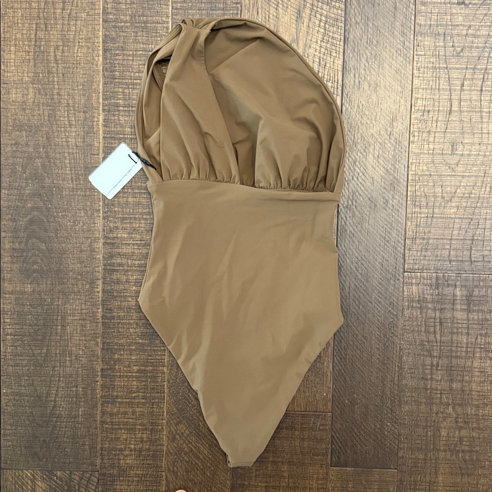 BUMPSUIT Jagger One piece Swimsuit Chestnut Postpartum - Picture 7 of 8